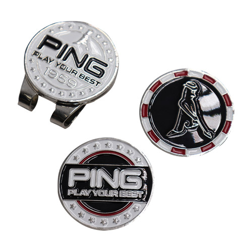 PING Japan Exclusive ACN2302 American Double Ball Marker PING